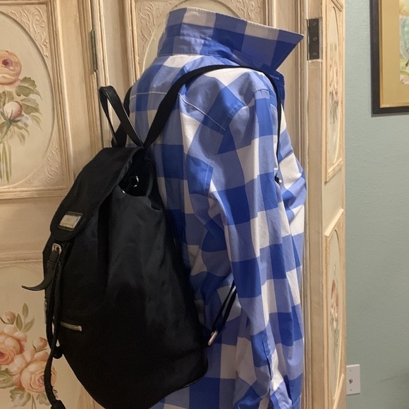 DKNY, Donna Karan nylon and leather backpack main image 9